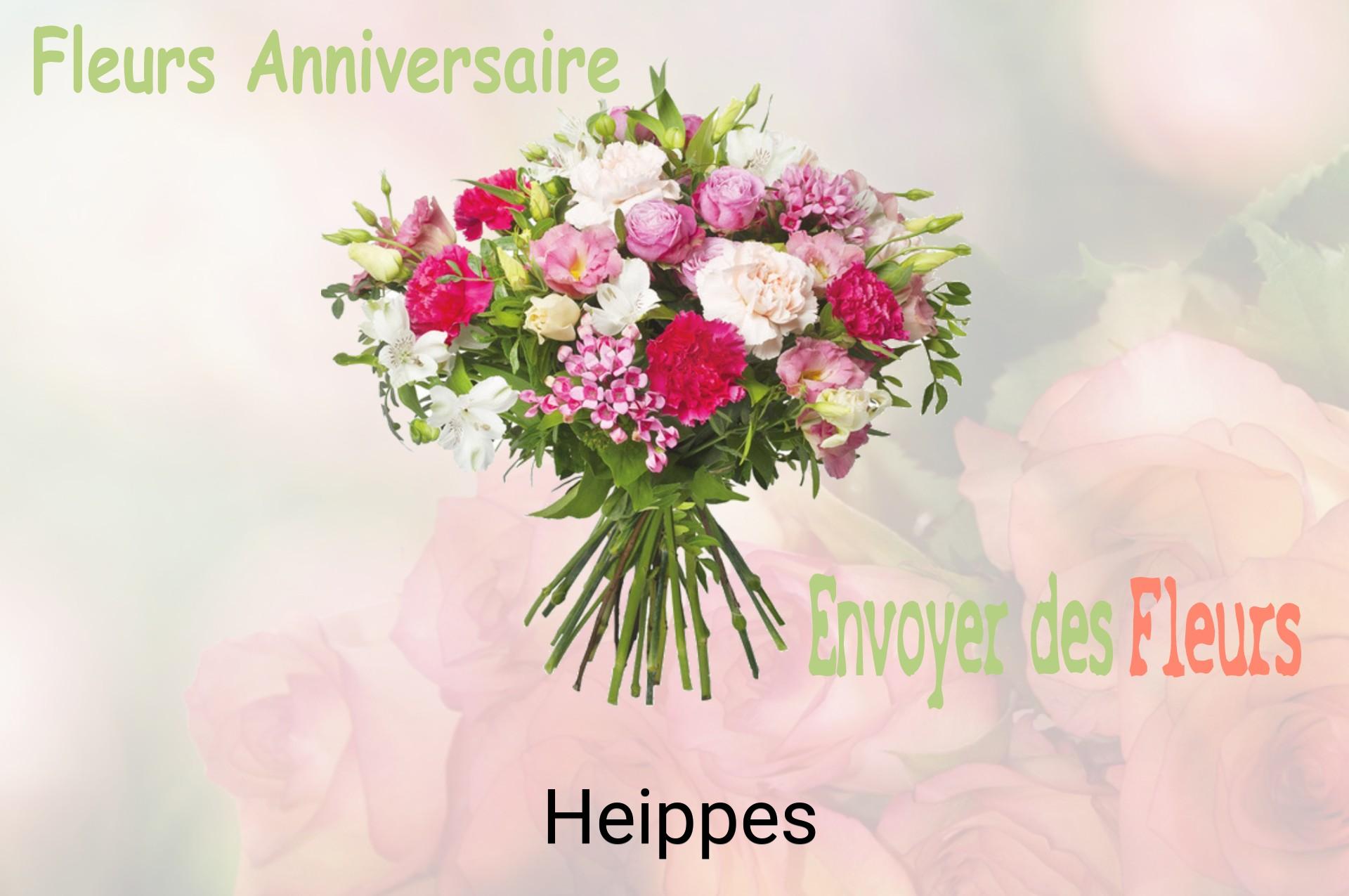 Bouquet de fleurs d’anniversaire livré à Heippes